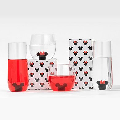 Disney's Mickey Mouse & Minnie Mouse Icon 10-oz. Stemless Wine Glass Set of 2 by JoyJolt