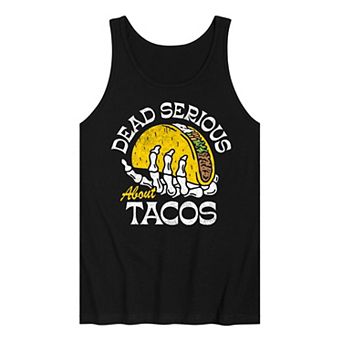 Men's Dead Serious About Tacos Graphic Tank Top
