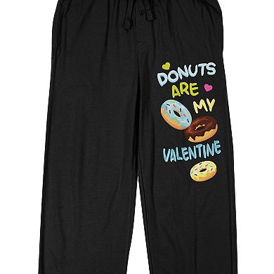 Men's Valentine's Day Donuts Are My Valentine Pajama Pants