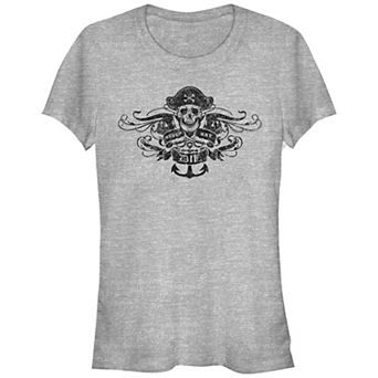 Juniors' The Goonies Never Say Die Pirate Emblem Graphic Tee