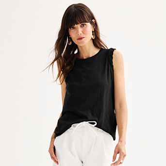 Women's Sonoma Goods For Life® Crochet Muscle Tee