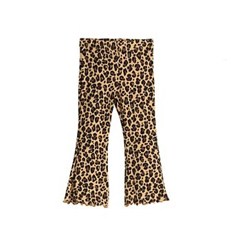 Baby & Toddler Girl Jumping Beans® Lettuce Hem Ribbed Flare Leggings