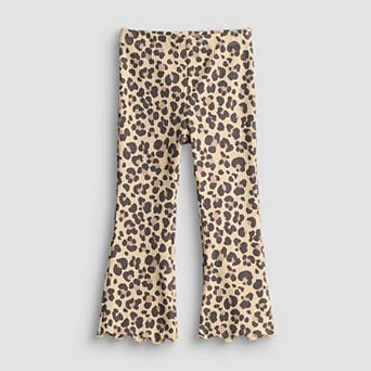 Baby & Toddler Girl Jumping Beans® Lettuce Hem Ribbed Flare Leggings