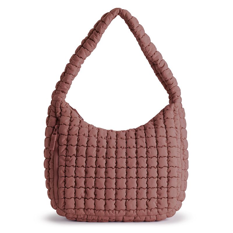FLX Quilted Shoulder Bag, Madri Purple