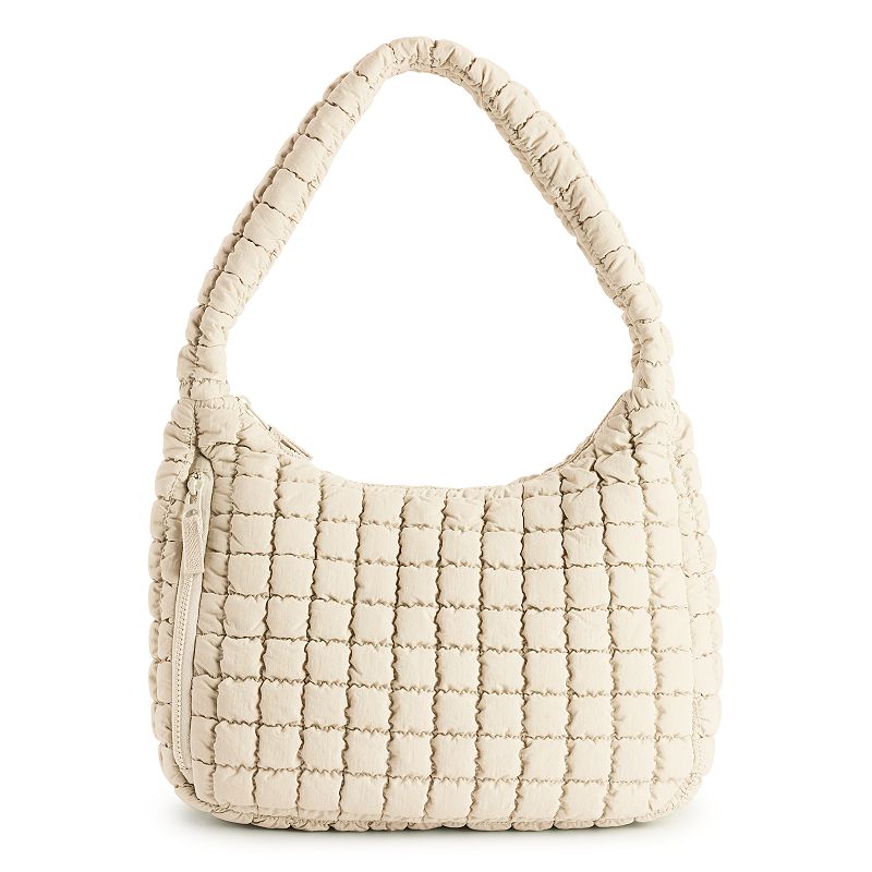 FLX Quilted Shoulder Bag, Tropical Brown