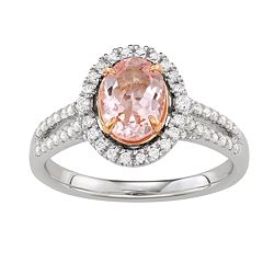 Simply Vera Vera Wang 14k Gold 1/2 Carat T.W. Certified Diamond Square Halo  Engagement Ring Set, Women's, Size: 5, White - Yahoo Shopping
