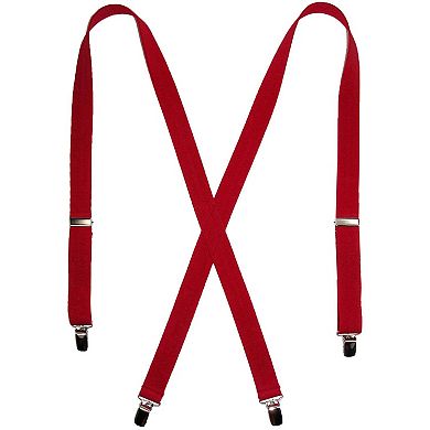 CTM Women's Elastic Clip-End 1 Inch Basic Suspenders