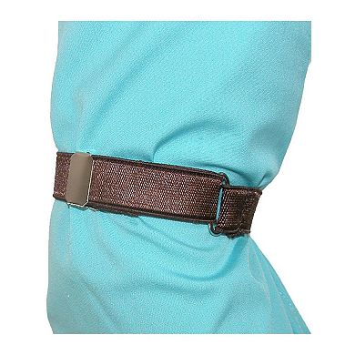 CTM Satin Elastic Solid Color Adjustable Armband Sleeve Garter