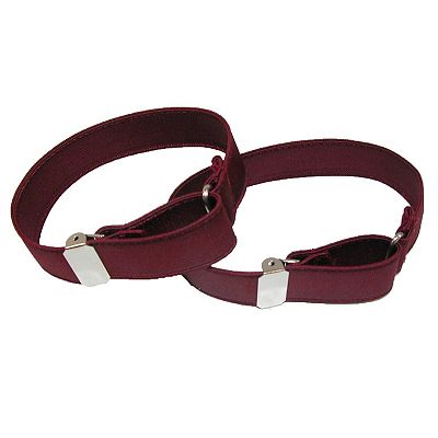 CTM Satin Elastic Solid Color Adjustable Armband Sleeve Garter -