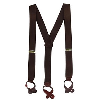 Men's Elastic Button End Suspenders