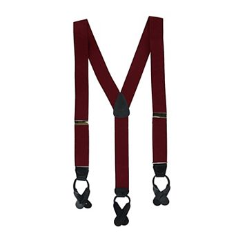Men's Elastic Button End Suspenders