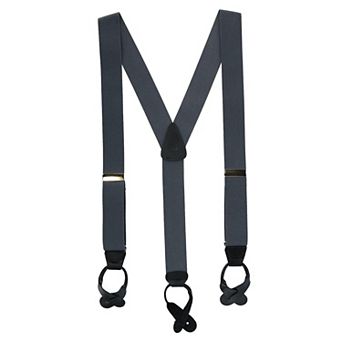 Men's Elastic Button End Suspenders