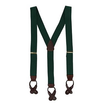 Men's Elastic Button End Suspenders