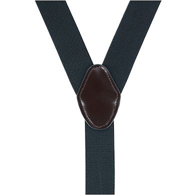 Men's 1.375 Inch Wide Suspender With Drop Tab Swivel Hook Ends