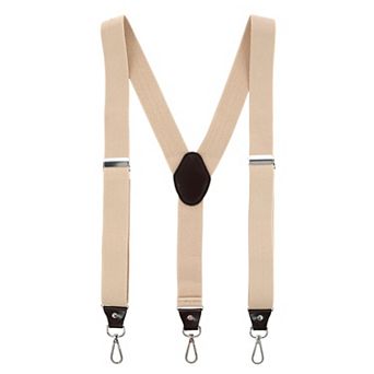 Men's 1.375 Inch Wide Suspender With Drop Tab Swivel Hook Ends