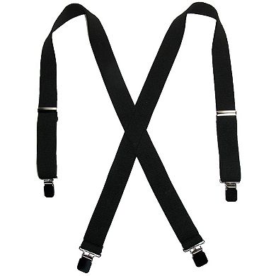 Men's Terry Casual Elastic Clip-end 1 1/2 Inch Suspenders