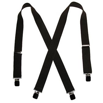 Men's Terry Casual Elastic Clip-end 1 1/2 Inch Suspenders