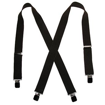 Men's Terry Casual Elastic Clip-end 1 1/2 Inch Suspenders