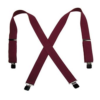 Men's Terry Casual Elastic Clip-end 1 1/2 Inch Suspenders
