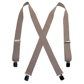 Men's Terry Casual Elastic Clip-end 1 1/2 Inch Suspenders