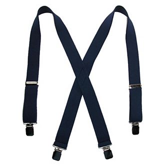 Men's Terry Casual Elastic Clip-end 1 1/2 Inch Suspenders