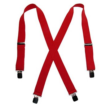 Men's Terry Casual Elastic Clip-end 1 1/2 Inch Suspenders