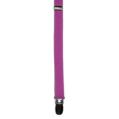 Women's Elastic Clip-end 1/2 Inch Skinny Urban Suspenders