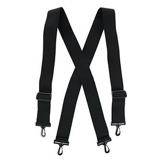 Men's Big & Tall Elastic X-back Suspenders With Plastic Hook Ends