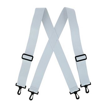 Men's Big & Tall Elastic X-back Suspenders With Plastic Hook Ends