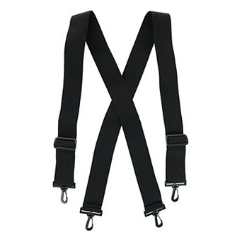 Men's Elastic X-back Suspenders With Plastic Hook Ends
