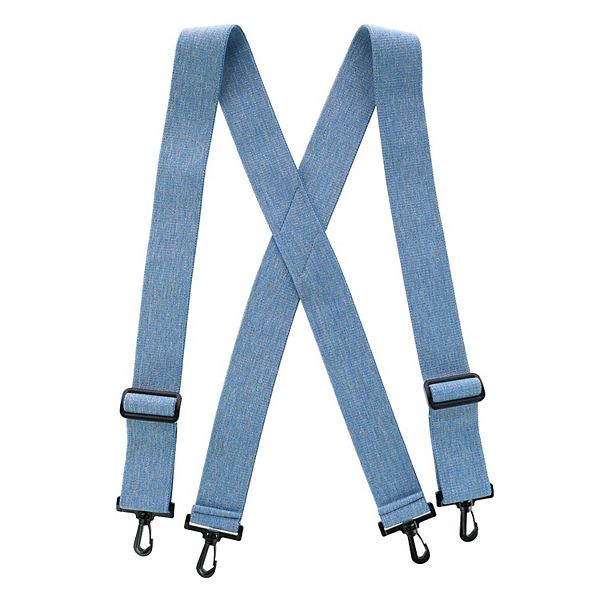Men's Elastic Xback Suspenders With Plastic Hook Ends