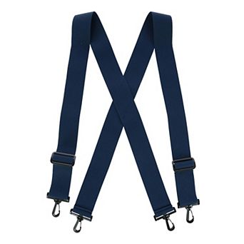 Men's Elastic X-back Suspenders With Plastic Hook Ends