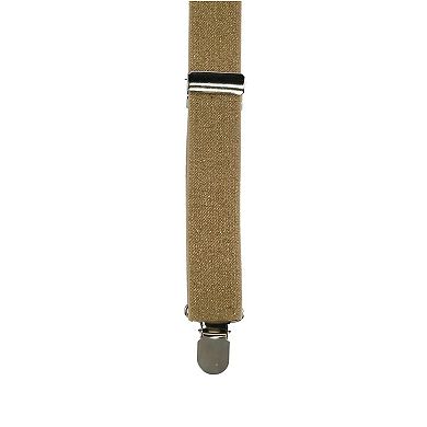 Glitter Gold Bow Tie And Suspender Set