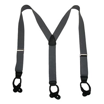 Men's Elastic Button End Dress Suspender With Bachelor Buttons