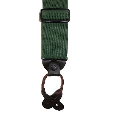 CTM Men's Elastic 2 Inch Wide Button-End Wader Suspenders