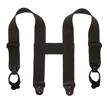 Men's Elastic 2 Inch Wide Button-end Wader Suspenders