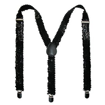 Women's Elastic Sequins Clip-end Suspenders