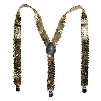 Women's Elastic Sequins Clip-end Suspenders