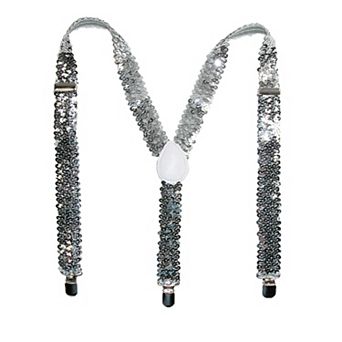 Women's Elastic Sequins Clip-end Suspenders
