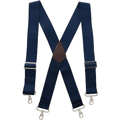 Men's Industrial Terry Logger Suspenders With Metal Swivel Hook Ends