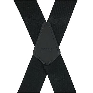 Men's Industrial Terry Logger Suspenders With Metal Swivel Hook Ends