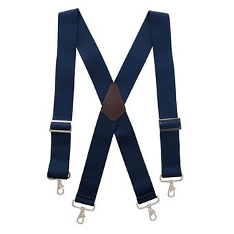 Men's Industrial Terry Logger Suspenders With Metal Swivel Hook Ends