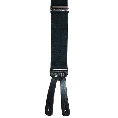 Men's Elastic Basic X-back Button-end Suspenders