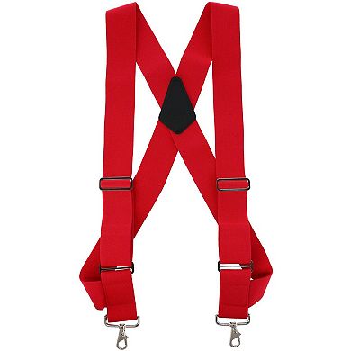 Men's Big & Tall Elastic Side Clip Metal Swivel Hook Trucker Suspenders