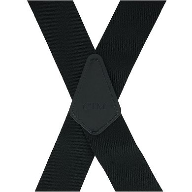 Men's Big & Tall Elastic Side Clip Metal Swivel Hook Trucker Suspenders