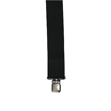 Men's Elastic 2 Inch Wide Clip-end Suspenders