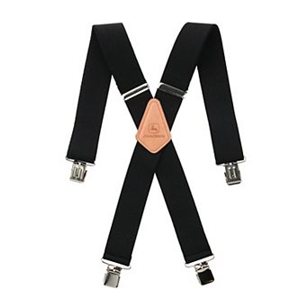 Men's Elastic 2 Inch Wide Clip-end Suspenders
