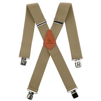 Men's Elastic 2 Inch Wide Clip-end Suspenders