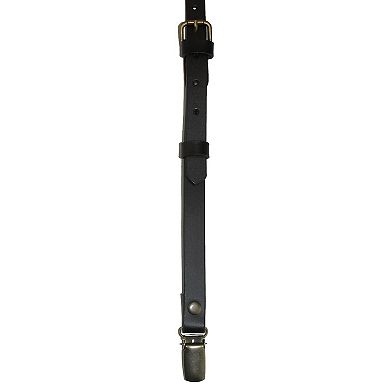 Women's Coated Leather 1/2 Inch Clip-end Suspenders