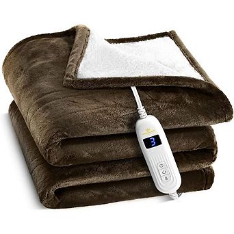 Heated Electric Blanket With Hand Controller For 10 Heating Settings Heated Blanket
